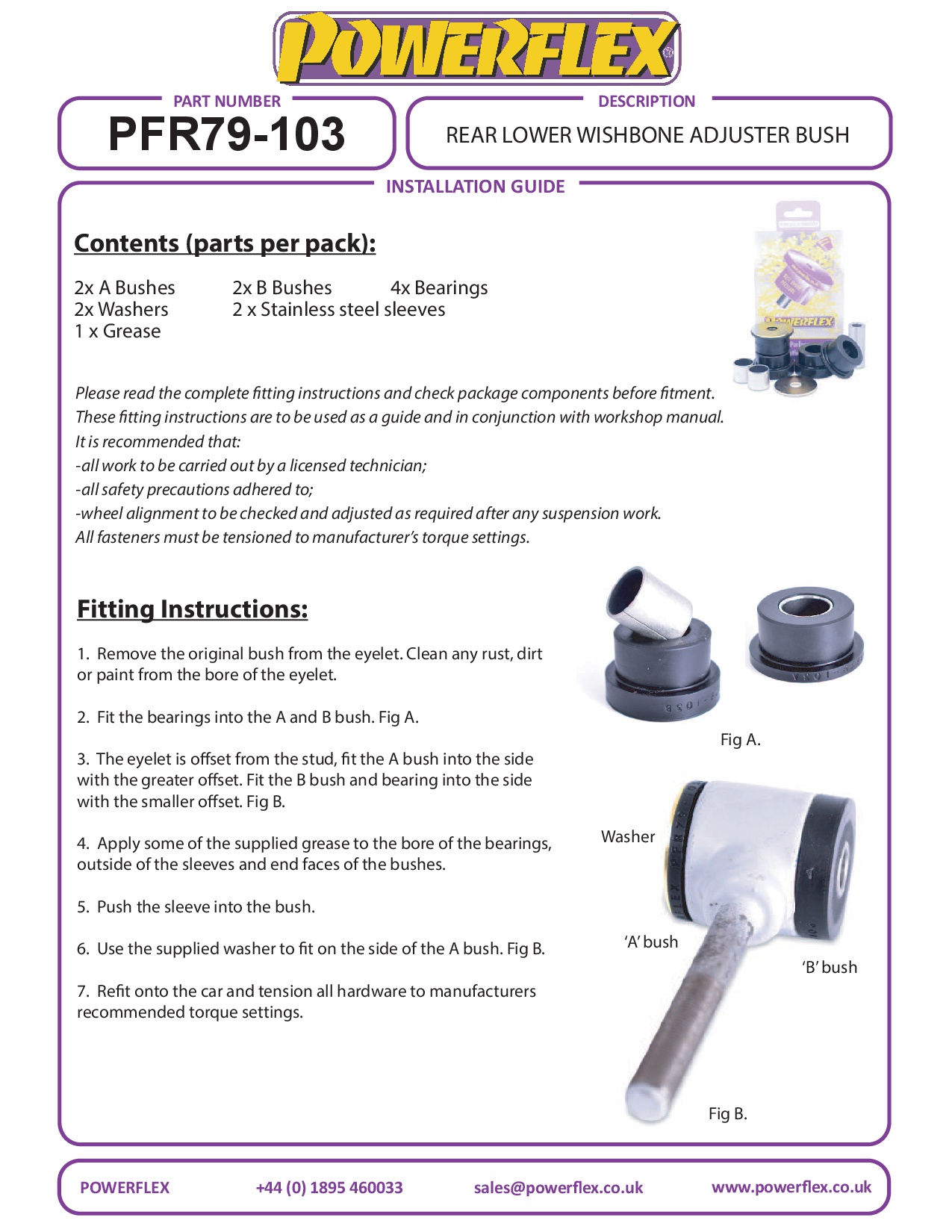 Rear Lower Wishbone Inner Front Bush Cerbera, Sagaris (2004 - 2006), T350 (2002 - 2006), Tamora (2002 - 2006), Tuscan, road