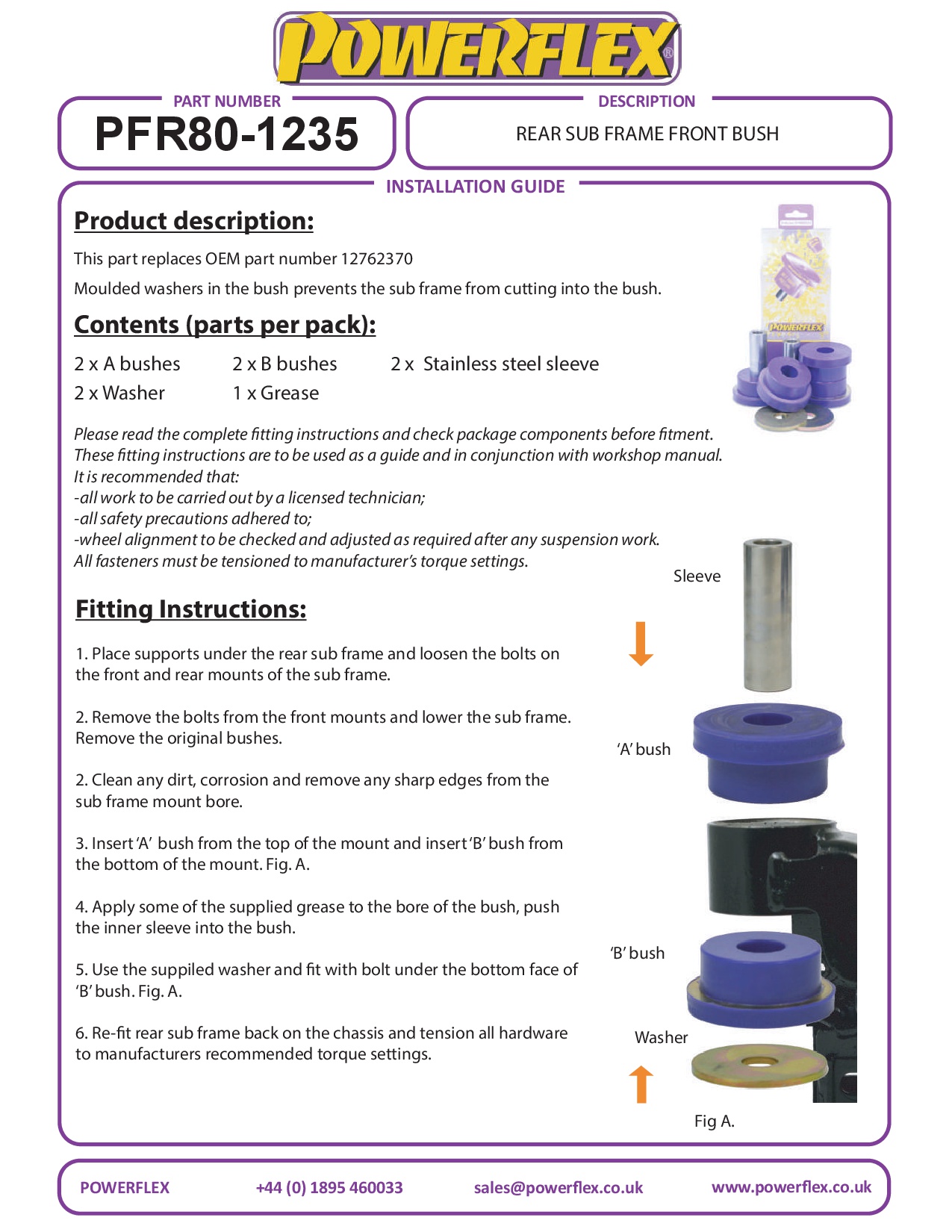 Achterste subframe voorste bus 9-3, black