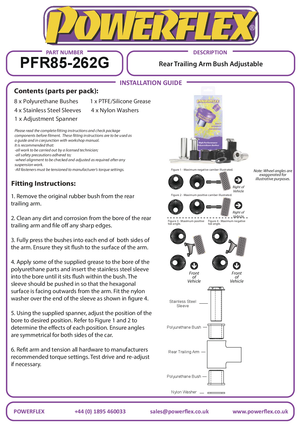 Achterste draagarmbus verstelbaar Golf, Passat Models, black