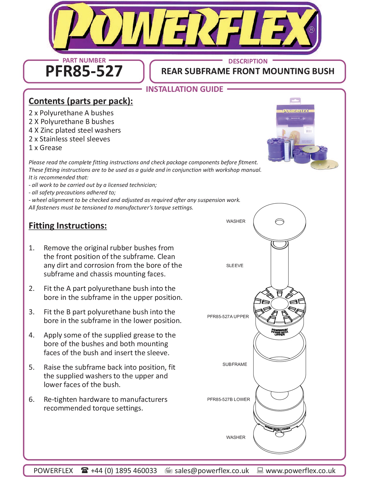 Rear Subframe Front Mounting Bush A3 / S3 / RS3, TT Models, Altea 5P (2004-), Octavia, Superb Models, Yeti 5L, Golf, Passat Models, Tiguan Models, road