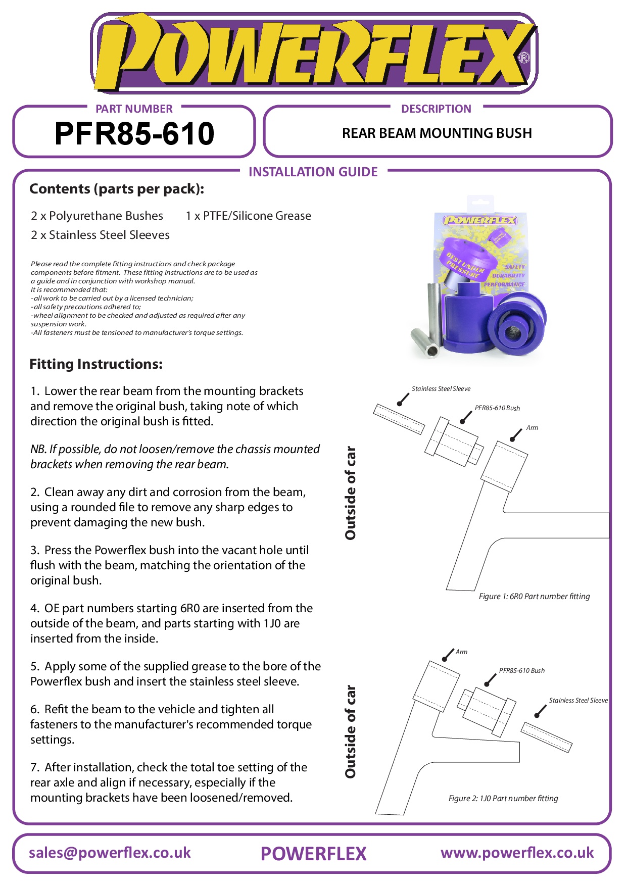 Rear Beam Mounting Bush A1 / S1, A3 / S3 / RS3, TT Models, Cordoba Models, Ibiza Models, Leon Models, Toledo Models, Fabia Models, Octavia, Rapid, Roomster Models, Beetle Models, Bora Models, Fox, Golf, Jetta Models, Polo, road