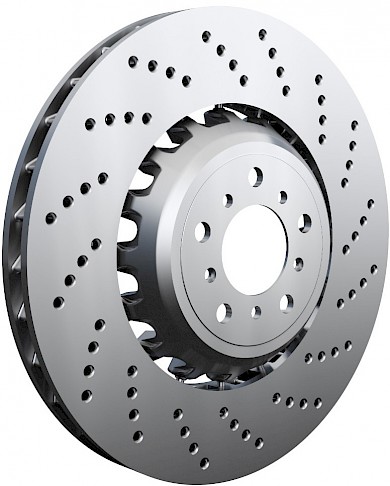 Zimmermann brake disc Formula Z front axle left CAYENNE (9PA)