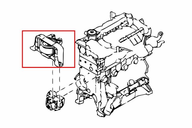 Reinforced engine support Focus Mazda3