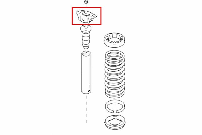 FOCUS MK2 / Mazda3 achter versterkt STRUT MOUNT - 2PCS / SET