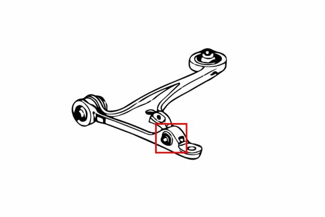 S2000 voor onder draagarm bus - SHOCK(kogellager) 2PCS / SET