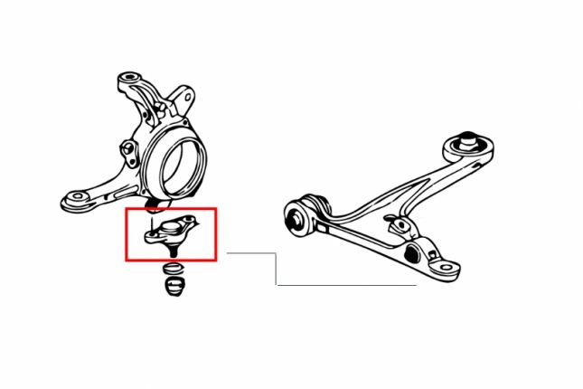 S2000 AP1/AP2 Front Lower BALL JOINT(OE STYLE) 2PCS/SET
