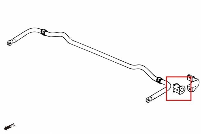 S2000 AP2 04-09 achter- 25,4 mmSTABILIZER BUS 2PCS / SET