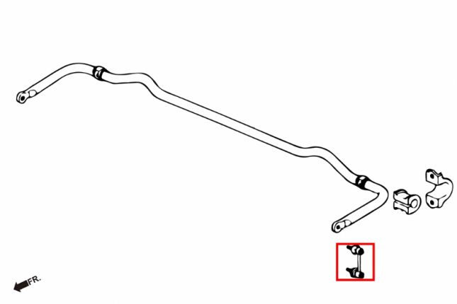 S2000 AP1 / AP2 achterversterkt stabilink 2PCS / SET