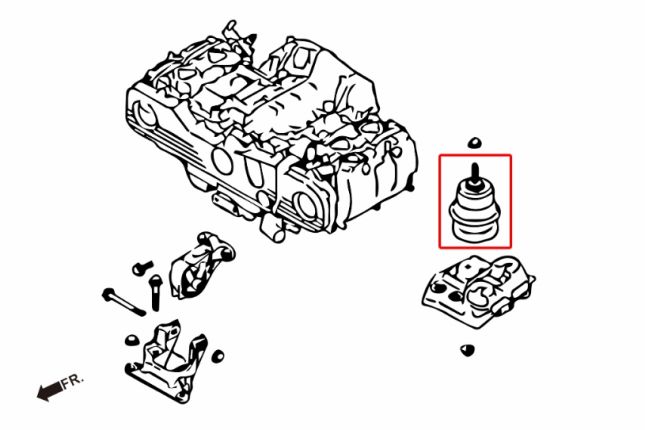 LEGACY 09- BM/BR hard engine mount 2PCS/SETS STREET USE