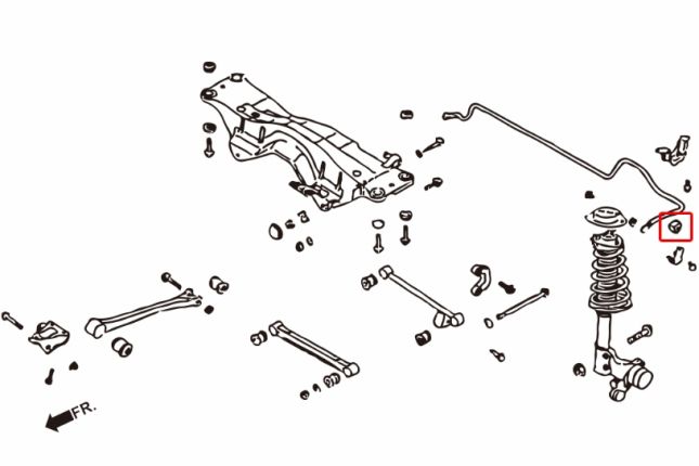 IMPREZA GC voor / achter- 22MMversterkt STABILIZER BUS 2PCS / SET