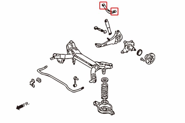 MAZDA6 02-08 GG-GY achter boven draagarm bus(hard rubber) 4PCS / SET