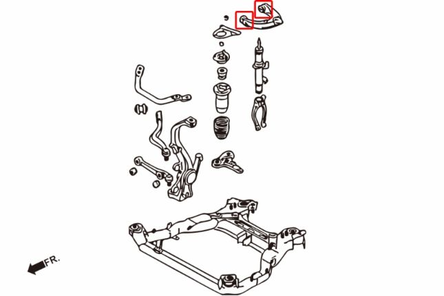 MAZDA6 02-08 GG-GY voor boven draagarm bus(hard rubber) 4PCS / SET