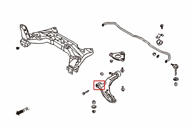 SENTRA B15 voor onder draagarm - voor SMALL(hard rubber) 2PCS / SET