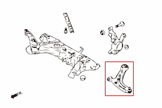 FIESTA MKV / MAZDA2 DE / DJ 08-Front Lower Control Arm + RC BALL JOINT(hard rubber) 2PCS / SET