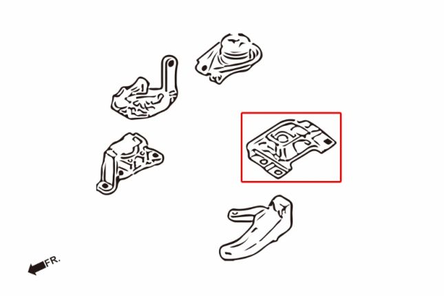Mazda3 10- BL3FW LEFT engine mount (hard rubber) 1PCS / SET