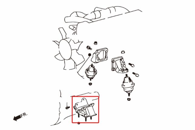 IS I Reinforced Gearbox Support HR7287