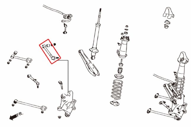 IS250 / 350 / GS350 / MARK X / REIZ achter boven camber kit(kogellager) 2PCS / SET