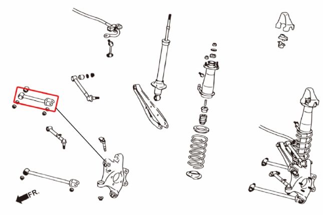 IS250 / 350 / GS350 / MARK X / REIZ achter boven draagarm ADJUSTABLE(kogellager) 2PCS / SET