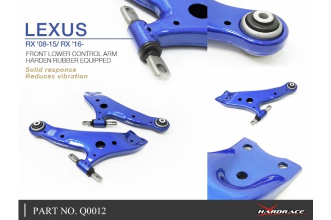 LEXUS RX '08 -15 / RX '16 - voor lagere controle draagarm (hard rubber) - 2PCS / SET