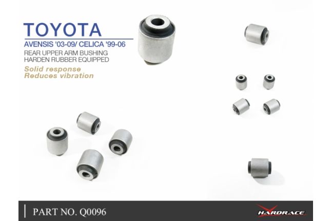Toyota Avensis '03 -09 / CELICA '99 -06 achter boven draagarm bus (hard rubber) - 4PCS / SET