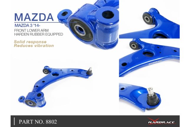 MAZDA 3 '14 - Voor Onder draagarm (hard rubber) 2PCS / SET