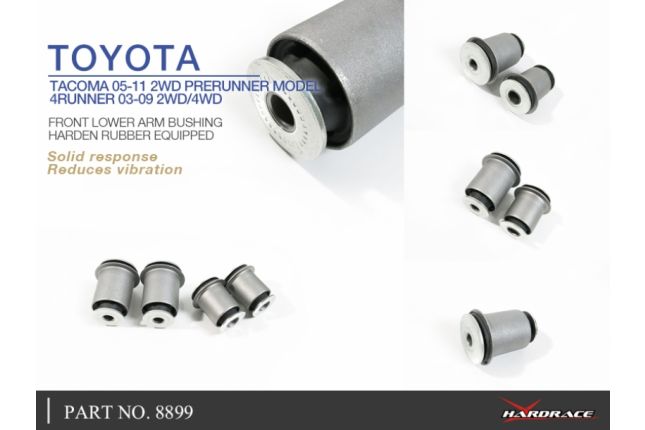 TOYOTA TACOMA 05-11 2WD prerunner MODEL & 4WD 4Runner 03-09 2WD/4WD-Front Lower Control Arm Bushing (Hard Rubber) - 4PCS/SET