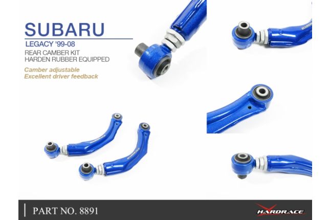Subaru Legacy '99 -08 BE / BH / BT / BL / BP rear camber kit (hard rubber) - 2PCS / SET