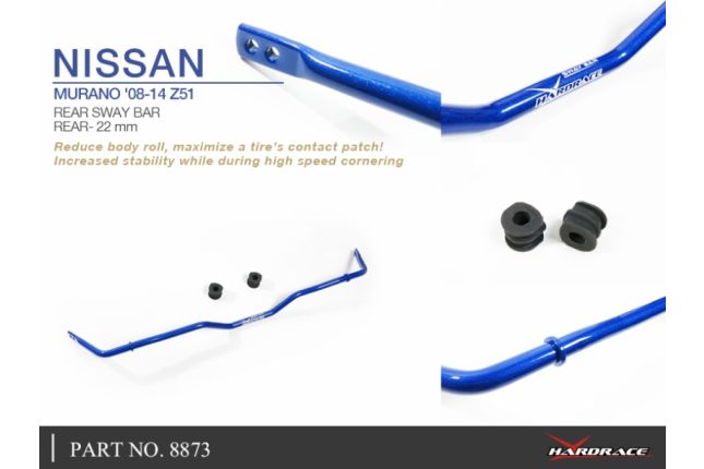 Nissan Murano '08 -14 Z51 achter stabilisatorstang, 22MM - 3PCS / SET