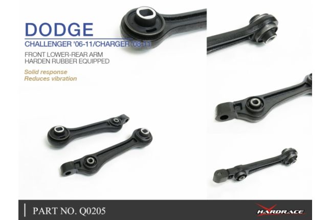 Dodge Challenger '06 -11 / Charger '08 -11 Voor Onder-achter draagarm (hard rubber) - 2PCS / SET