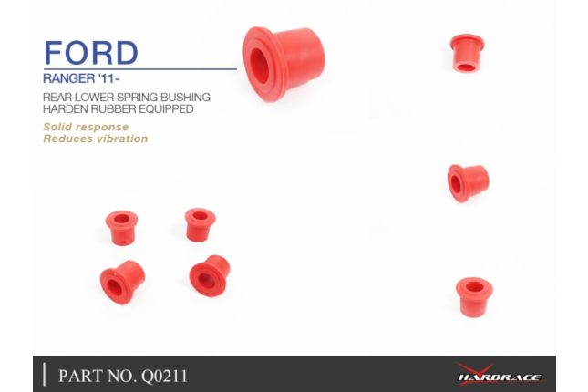 Ford Ranger '11 - Rear Under SPRING Bush (Hard Rubber) - 4PCS/SET