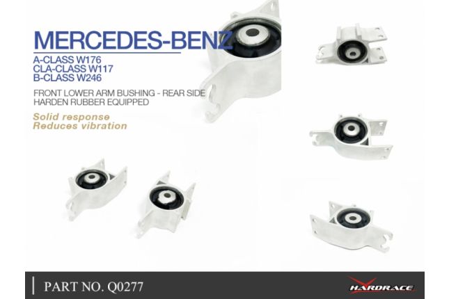 M. Benz A-CLASS W176 / CLA-CLASS C117 / B-CLASS W246 FRONT WISHBAR BUSHING - REAR (HARD RUBBER) - 2PCS / SET