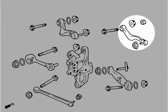 ADJ. CAMBER / TOE / CASTER ARM LEXUS LS460 Jul-17 USF4/UVF40/41/45/46 HR7674