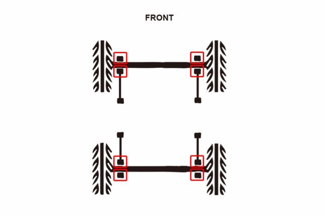 Suzuki Jimny kogel kogellager 2PCS / SETFITS Voor Onder draagarm voorzijde (VEREIST 2 SETS)