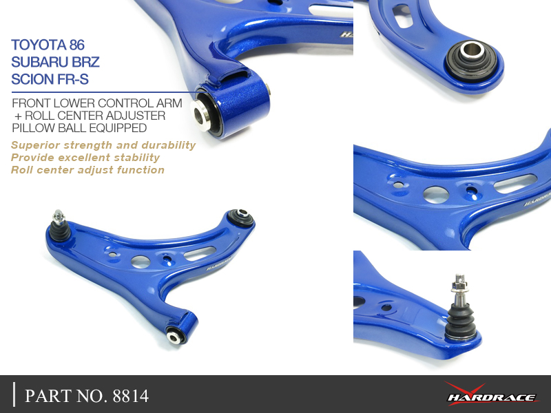 Toyota 86 / SUBARU BRZ / Scion FR-S voor hefdraagarmen + rolcentrum ADJUSTER (KUSSEN BAL) 2PCS / SET