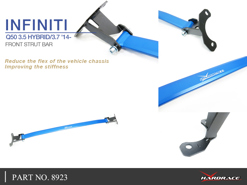 INFINITI Q50 3,5 HYBRID / 3,7 '14 - voorstijl BAR - 1PCS / SET