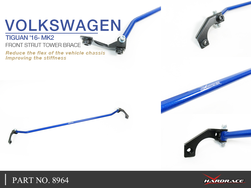 De VW Tiguan \'16 - MK2 voorkant strut toren accolade - 1PCS / SET