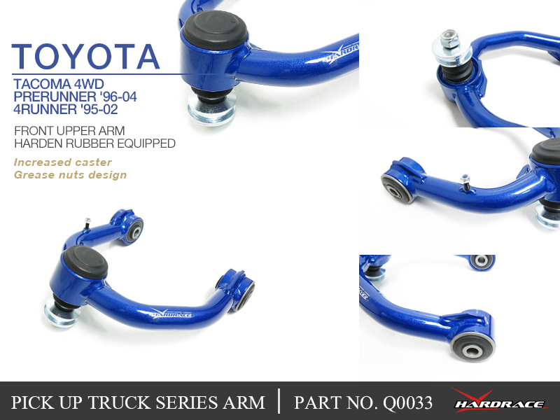 TOYOTA TACOMA 4WD / prerunner '96 -04 / 4Runner '95 -02 for upper control arm (hard rubber) - 2PCS / SET