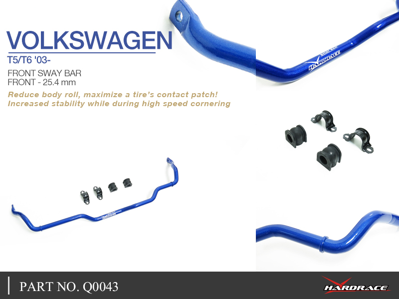 VW T5 / T6 '03 - for stabilizer bar - 25.4 mm - 5PCS / SET