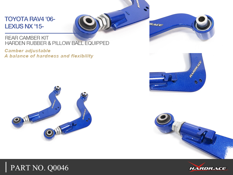 TOYOTA RAV4 '06 - / LEXUS NX '15 - rear camber kit (ball bearing + hard rubber) - 2PCS / SET