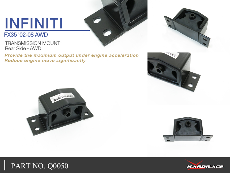 Infiniti FX35 '02 -08 AWD TRANS. MOUNT, achter - 1PCS / SET