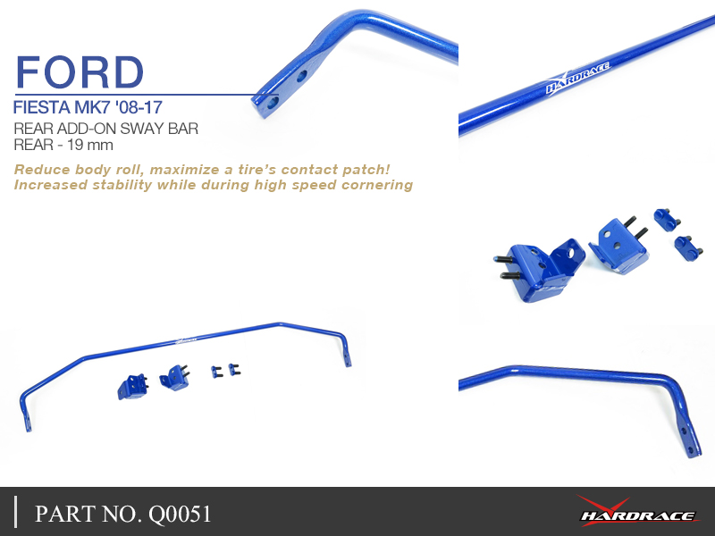 Ford Fiesta MK7 '08 -17 achter stabilisatorstang 19MM - 5PCS / SET