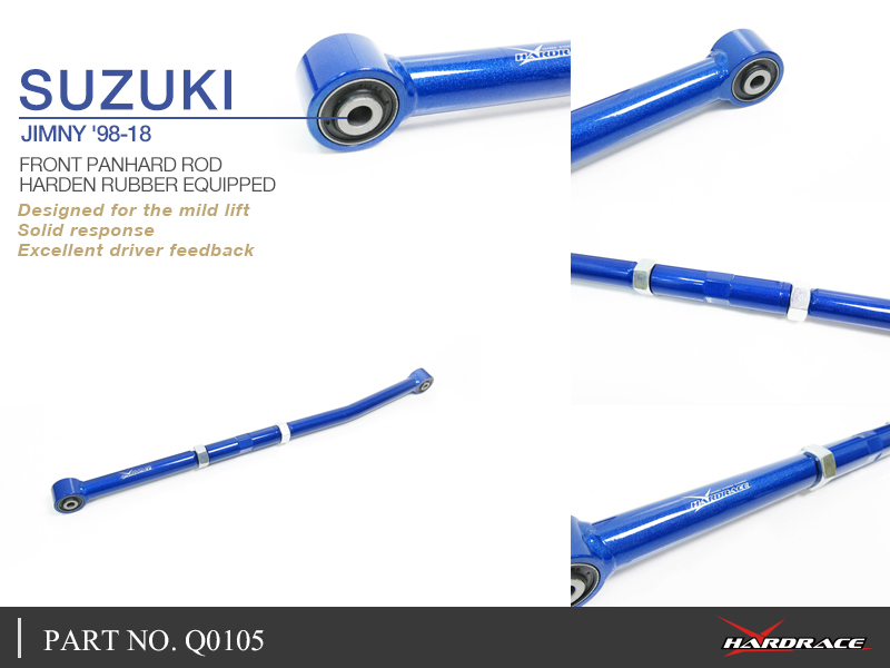 Suzuki Jimny \'98 -18 voor PANHARD stang (hard rubber) - 1PCS / SET