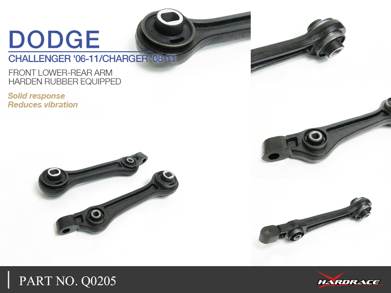 Dodge Challenger '06 -11 / Charger '08 -11 Voor Onder-achter draagarm (hard rubber) - 2PCS / SET