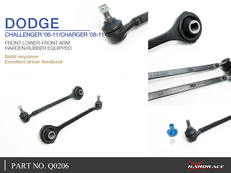 Dodge Challenger '06 -11 / Charger '08 -11 VOOR KLEINE voor draagarm (hard rubber) - 2PCS / SET