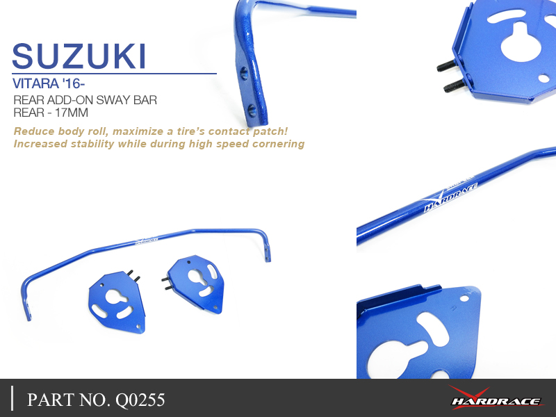 SUZUKI VITARA '16 - achter stabilisatorstang, 17MM - 3PCS / SET