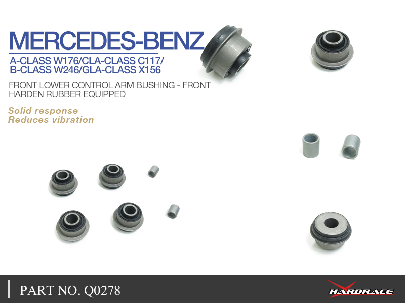 M. Benz A-KLASSE W176 / CLA-KLASSE C117 / B-klasse W246 / GLA-CLASS x156 VOOR hefdraagarmen BUS - voor (hard RUBBER) - 6PCS / SET