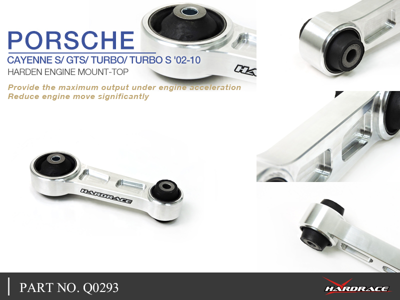 PORSCHE CAYENNE S / GTS / TURBO / TURBO S '02 -10 hard ENGINE MOUNT, TOP - 1PCS / SET