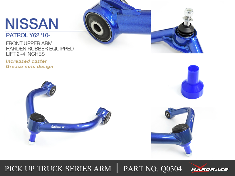 Nissan Patrol Y62 '10 - for upper control arm - LIFT 2 ~ 4 inch (hard rubber) - 2PCS / SET