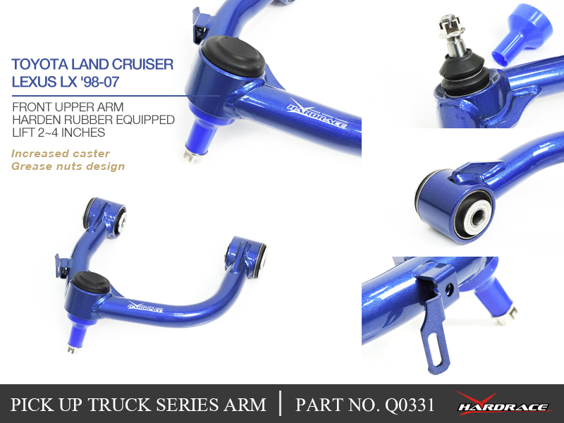 Toyota Land Cruiser / Lexus LX '98 -07 for upper control arm - LIFT 2 ~ 4 inch (hard rubber) - 2PCS / SET