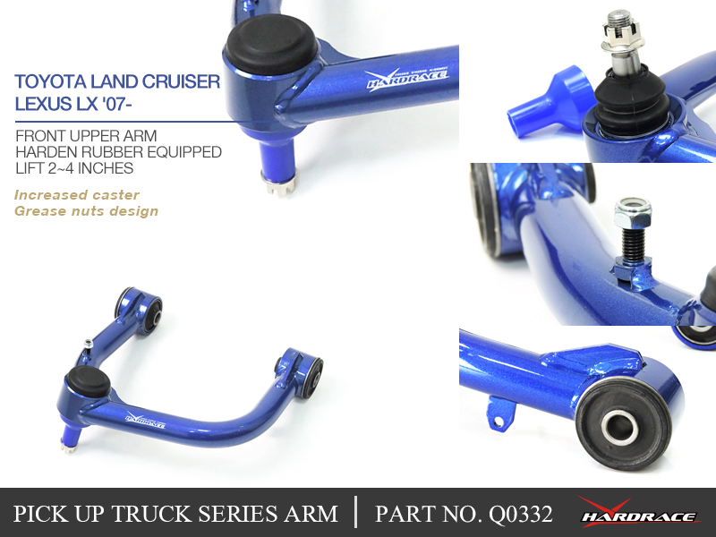 Toyota Land Cruiser / Lexus LX '07 - for upper control arm - LIFT 2 ~ 4 inch (hard rubber) - 2PCS / SET